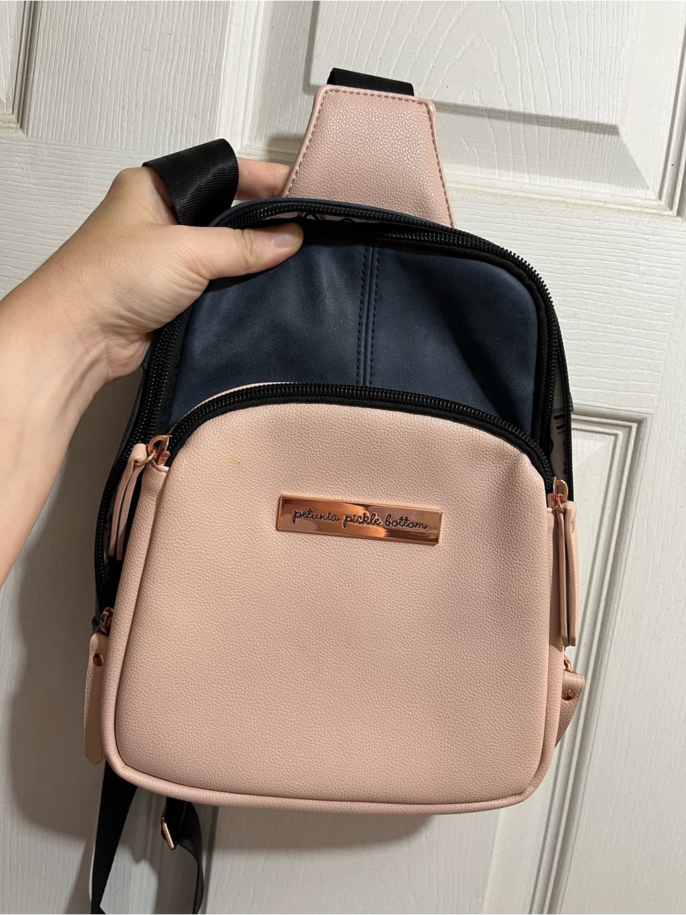 Petunia Pickle Bottom Blush Navy Sling